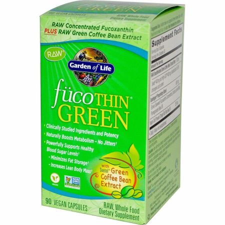 RAW Concentrated Fucoxanthin / RAW Green Coffee Bean Extract - 90 капсули - Feel You