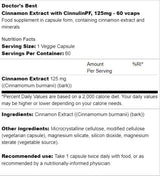BEST Cinnamon Extract with CinnulinPF 125 mg - 60 капсули - Feel You