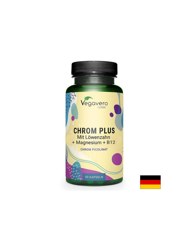 Контрол на диабета - Хром + Глухарче, Магнезий и Витамин В12, 90 капсули - Feel You