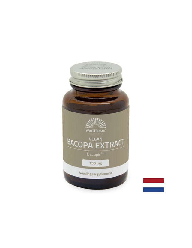 Бакопа мониери + цинк, витамин В12 и черен пипер Bacopin™ - Концентрация, памет и умствена яснота, 60 капсули - Feel You