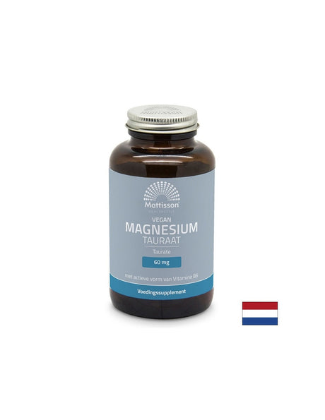 Грижа за мускулите и сърцето - Магнезий (таурат), 120 капсули Mattisson Healthstyle - Feel You