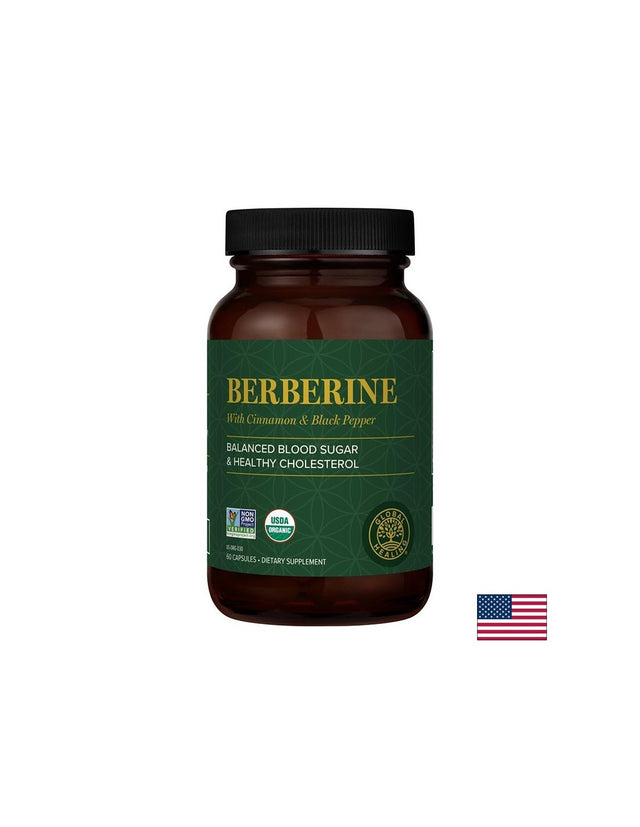 Берберин 1200 mg + Цейлонска канела 100 mg + Черен пипер 10 mg – Баланс на кръвната захар и липидите, 60 капсули - Feel You