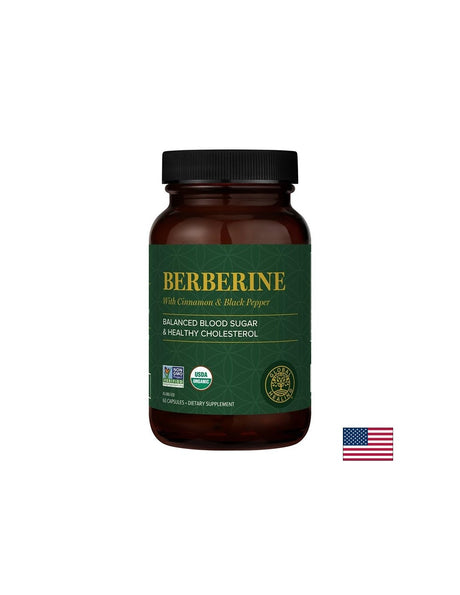 Берберин 1200 mg + Цейлонска канела 100 mg + Черен пипер 10 mg – Баланс на кръвната захар и липидите, 60 капсули - Feel You