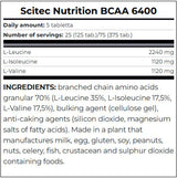 BCAA 6400 / 375 Tabs.