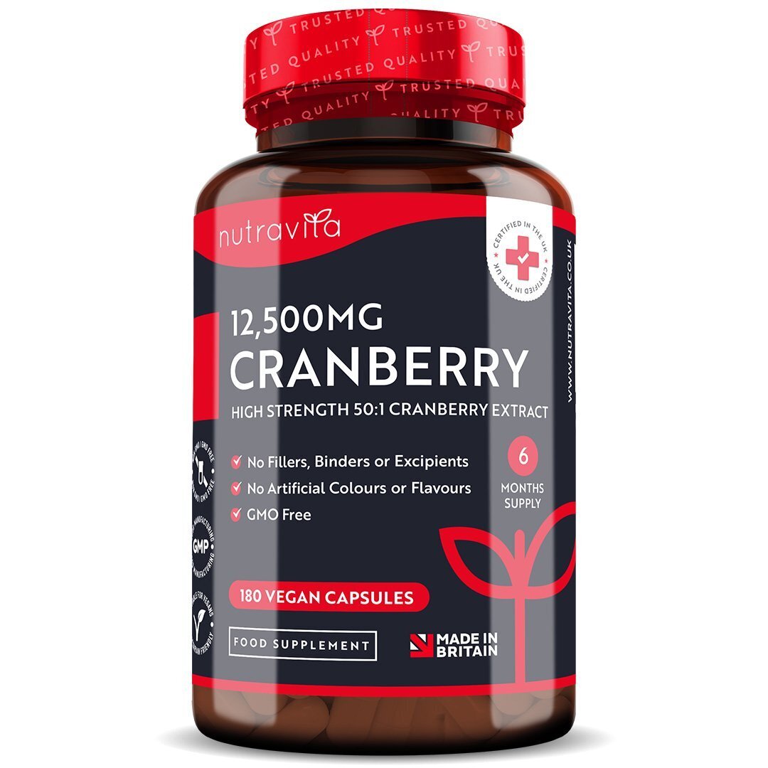 Cranberry - Червена Боровинка 12500 mg 180 веган капсули - Nutra Best Bulgaria
