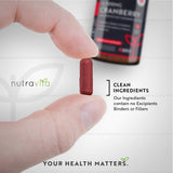 Cranberry - Червена Боровинка 12500 mg 180 веган капсули - Nutra Best Bulgaria