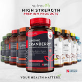 Cranberry - Червена Боровинка 12500 mg 180 веган капсули - Nutra Best Bulgaria