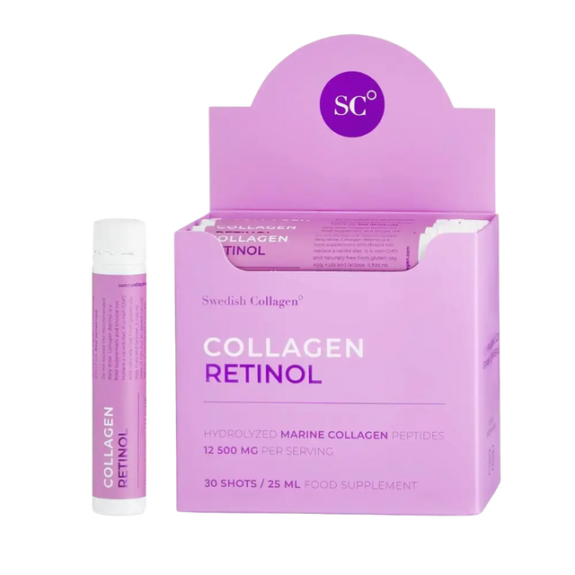 Рибен Колаген 12500 мг с Ретинол, Хиалуронова Кис., Биотин, МСМ /30 бр х 25 мл/ Swedish Collagen - Feel You