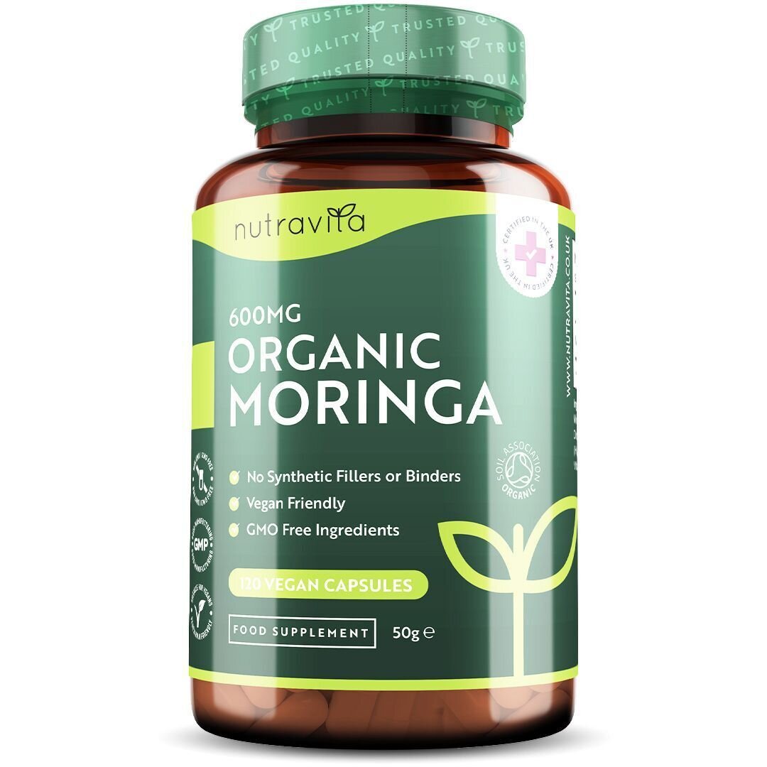 Organic Moringa - Био Моринга 600 mg 120 Веган Капсули - Nutra Best Bulgaria