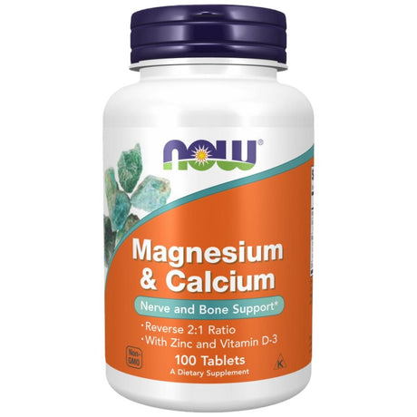 Magnesium & Calcium | with Vitamin D3 & L-OptiZinc - 100 Таблетки - Feel You