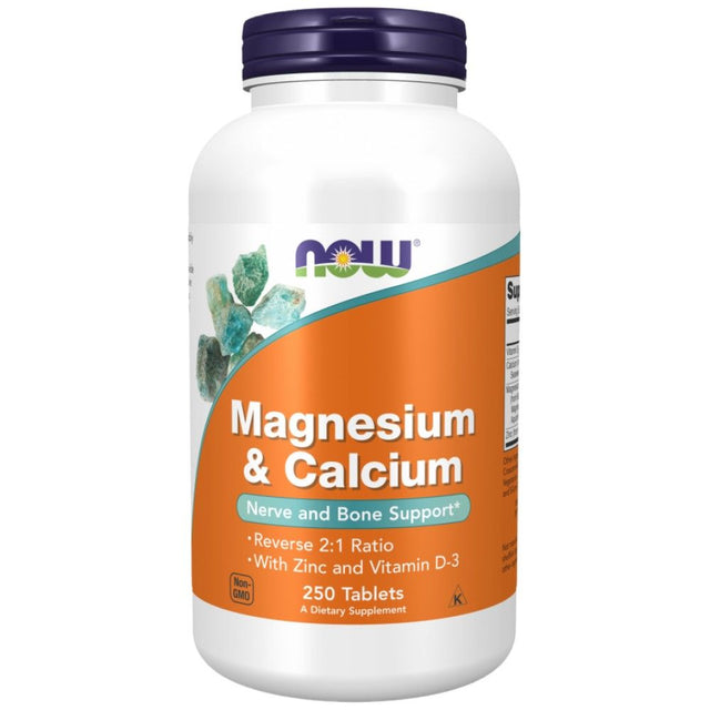 Magnesium & Calcium | with Vitamin D3 & L-OptiZinc - 250 Таблетки - Feel You