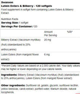 Lutein Esters and Bilberry 120 Гел капсули - Feel You