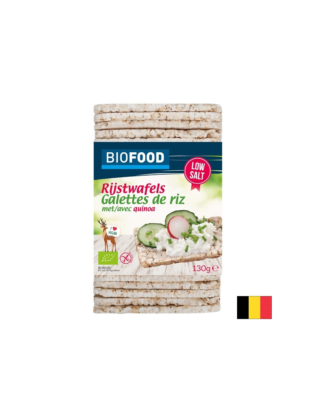 Оризовки с киноа (с ниско съдържание на сол), БИО, 130 g - Feel You