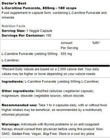 BEST L-Carnitine Fumarate 855 mg - 180 капсули - Feel You