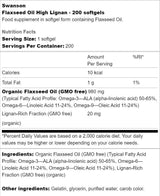 Flaxseed Oil High Lignan 200 Гел капсули - Feel You