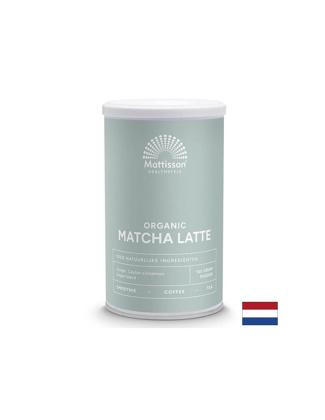 Лате с матча, джинджифил и цейлонска канела Био, 140 g прах Mattisson Healthstyle - Feel You