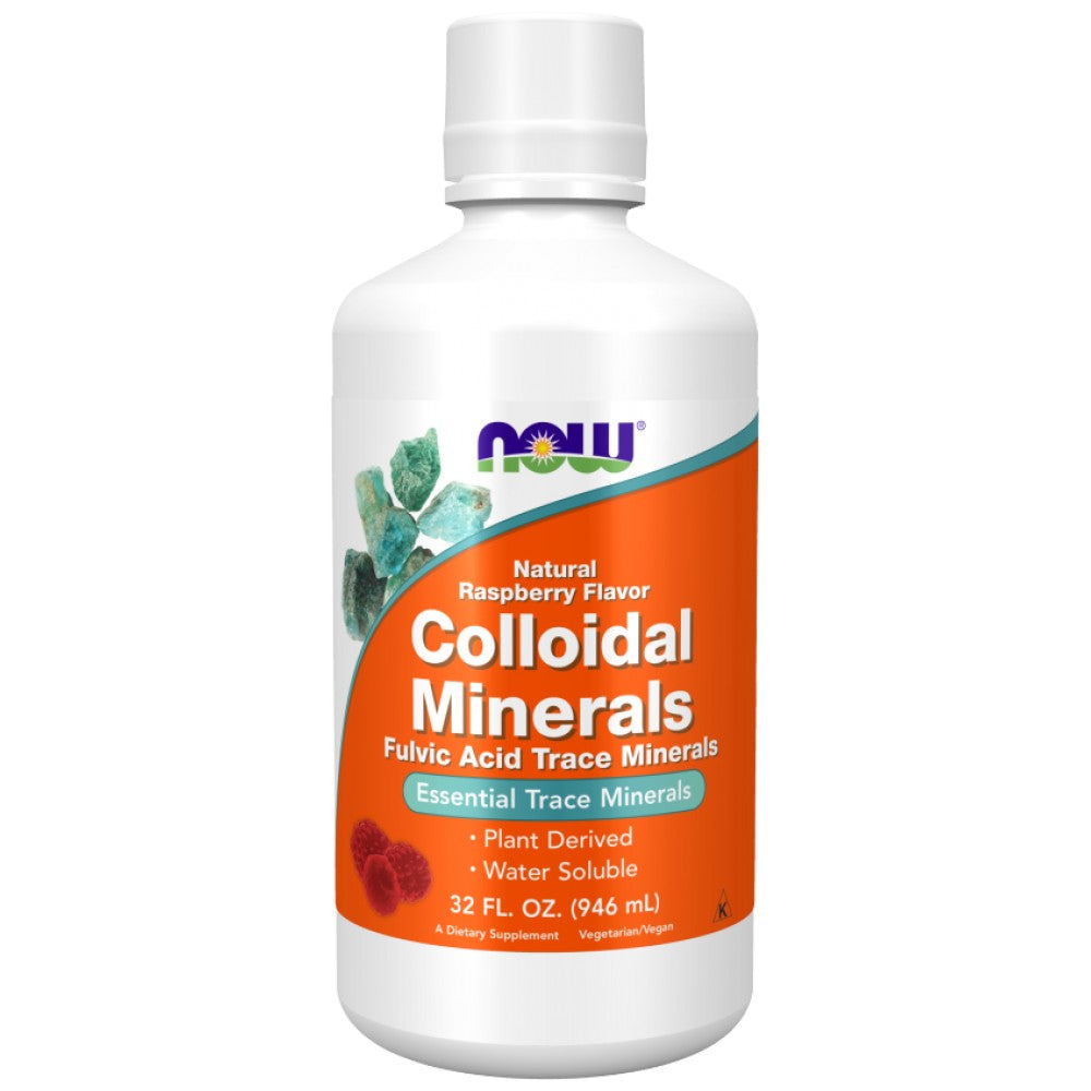 Colloidal Minerals | Fulvic Acid Trace Minerals - Raspberry Flavor - 946 мл