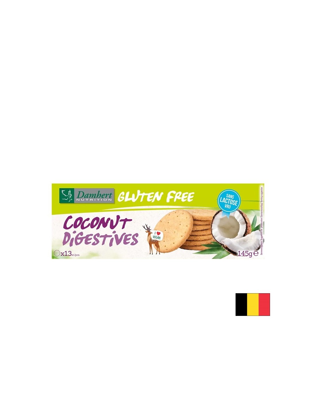 Кокосови бисквити (без глутен и лактоза), 145 g - Feel You