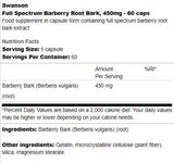 Full Spectrum Barberry Root Bark 450 mg 60 капсули - Feel You
