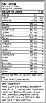 Amino 2700 / 120 Tabs