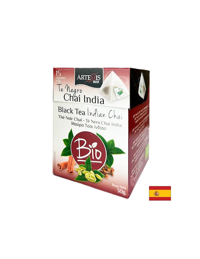 Черен чай Индия Био, 15 филтърни пакетчета - Feel You