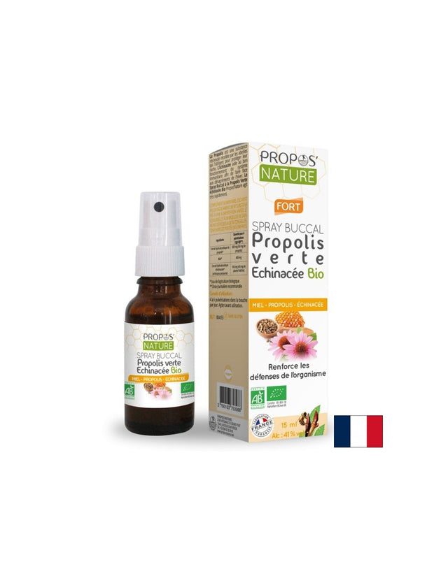 Спрей за гърло с екстракт от зелен прополис, пчелен мед + ехинацея БИО, 15 m - Feel You