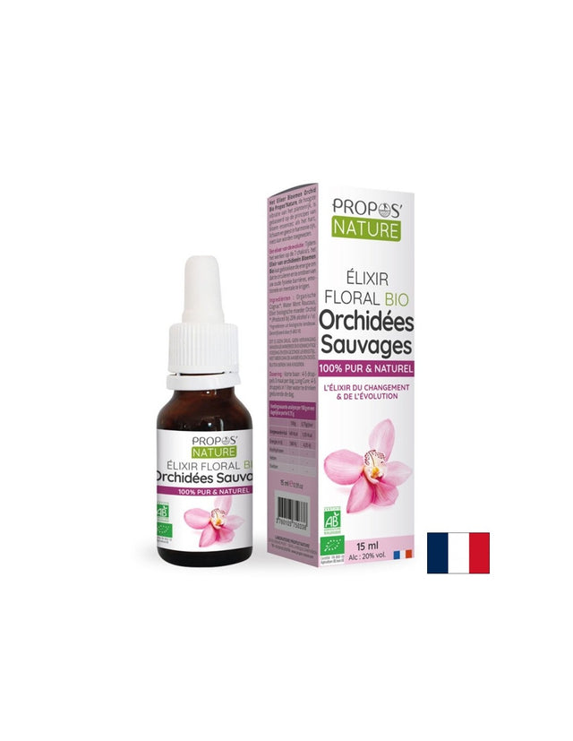 Стрес и добро настоение - Флорален еликсир от Орхидея БИО, капки, 15 ml Propos’Nature - Feel You
