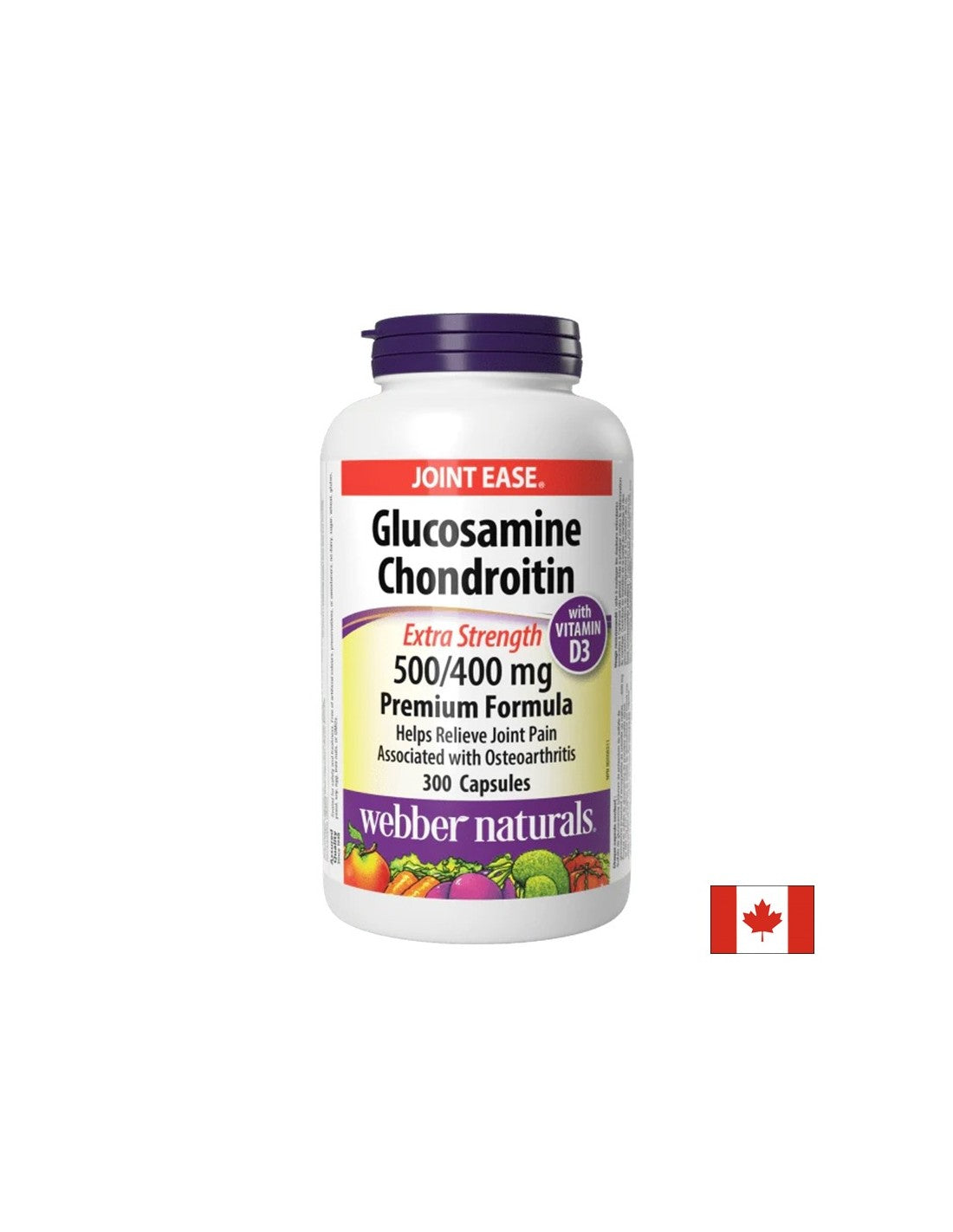 Глюкозамин 1500 mg + Хондроитин 1200 mg + Витамин D3 25 µg – Поддържа подвижността на ставите и костната плътност, 300 капсули - Feel You