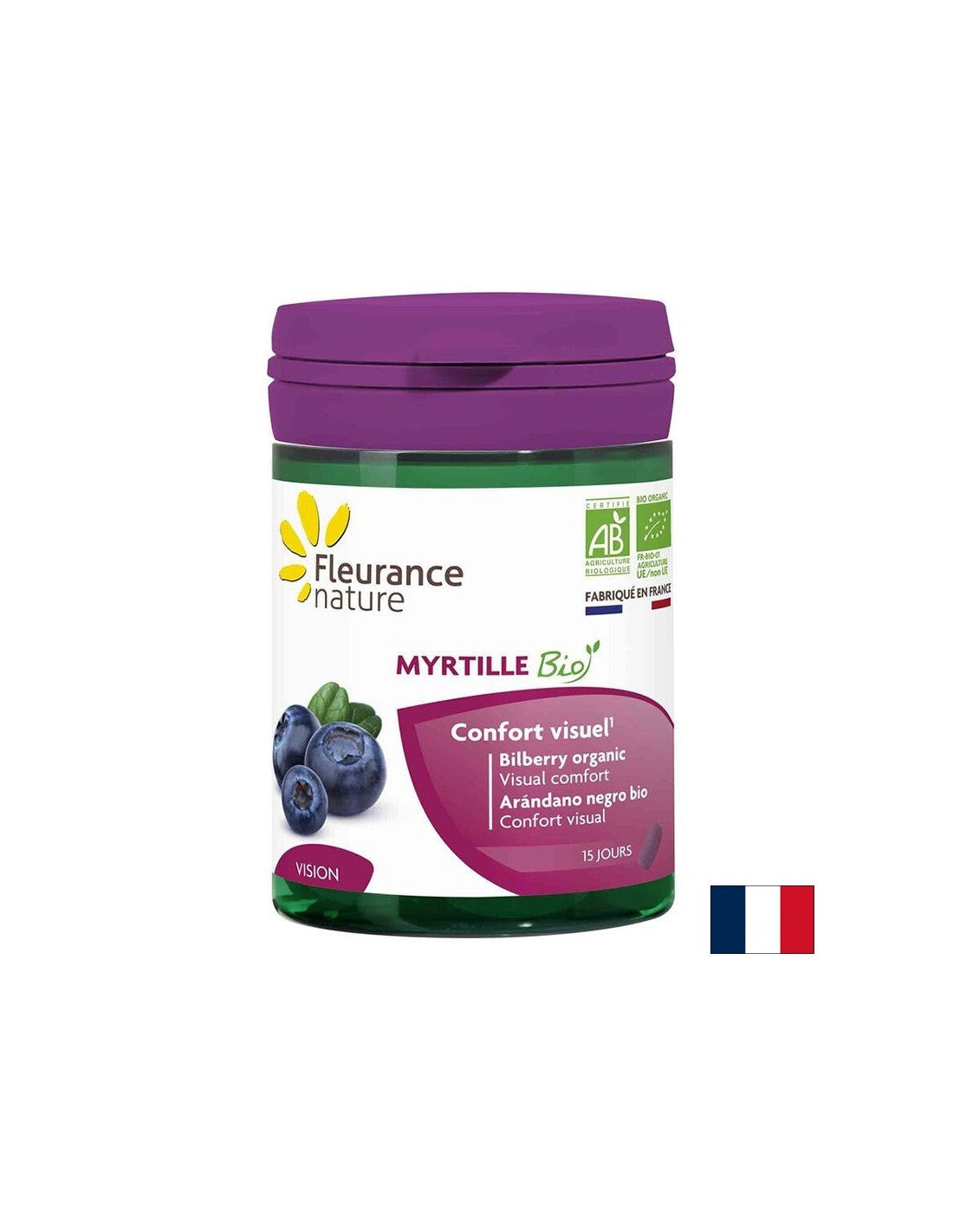 Кръвоносна система и зрение - Синя боровинка, 1500 mg х 45 таблетки - Feel You