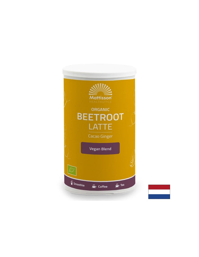 Лате от цвекло с джинджифил какао Био, 160 g прах Mattisson Healthstyle - Feel You