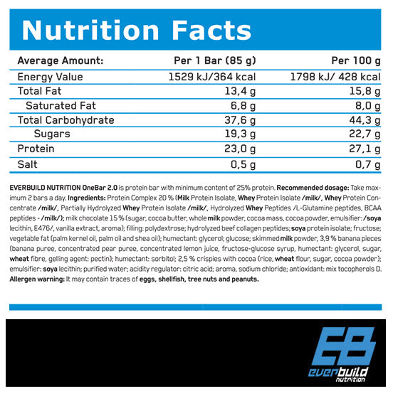 One Protein Bar 2.0 - 0.085 kg - Feel You