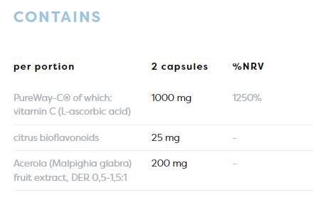 Active C 1000 mg | PureWay-C® with Citrus Bioflavonoids & Acerola - 120 капсули - Feel You