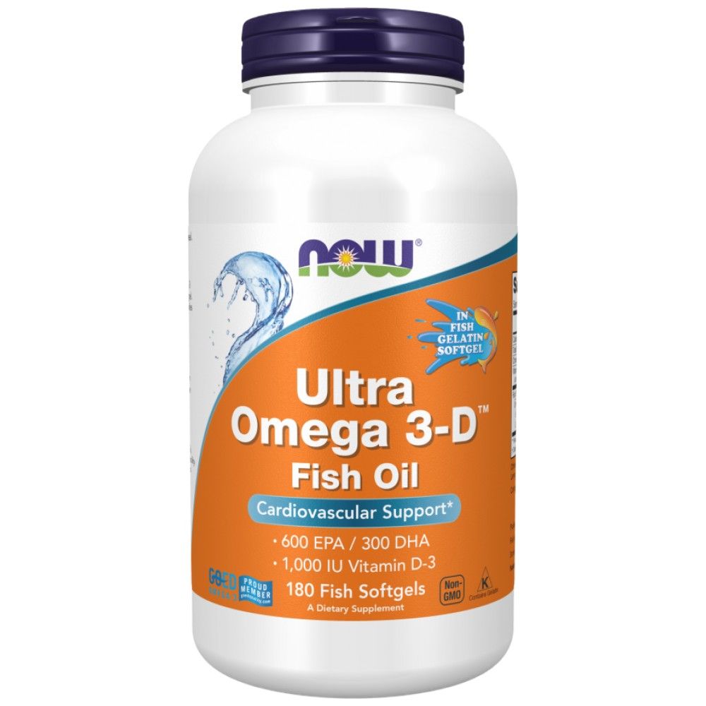 Ultra Omega 3-D with Vitamin D-3 - 180 Gel capsules