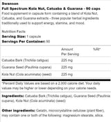 Full Spectrum Kola Nut, Catuaba and Guarana 90 капсули - Feel You