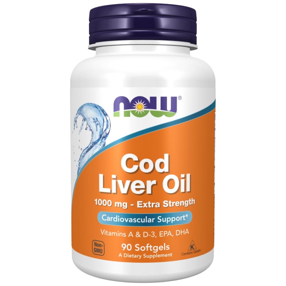 Cod Liver Oil 1000 mg - 90 Гел капсули - Feel You