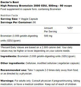 Bromelain 3000 GDU 500 mg | High Potency - 90 капсули - Feel You