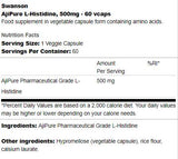 AjiPure L-Histidine 500 mg 60 капсули - Feel You