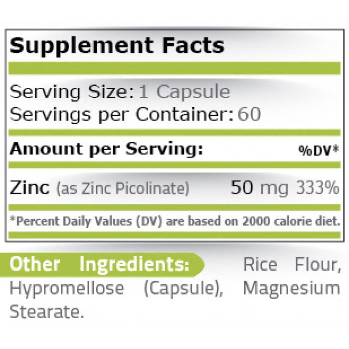 Zinc Picolinate 50 МГ - 60 Капсули
