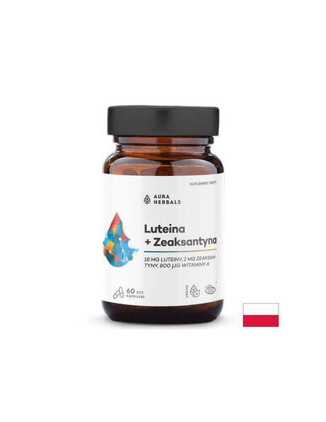 Лутеин 18 mg + Зеаксантин 2 mg Поддържане на зрението и защита от синя светлина 60 капсули - Feel You