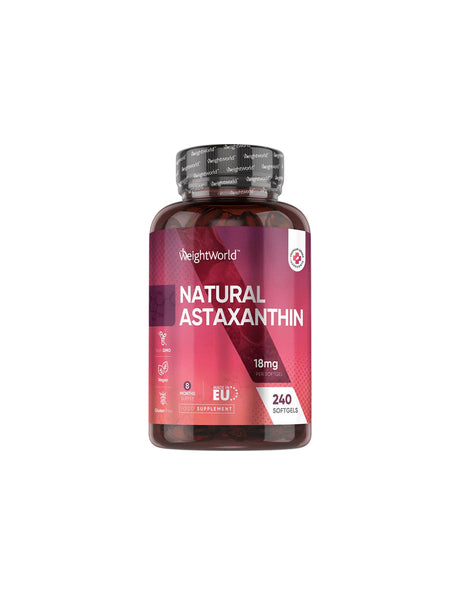 За зрението - Астаксантин 18 mg (от микроводорасли), 240 капсули - Astaxanthin - Feel You