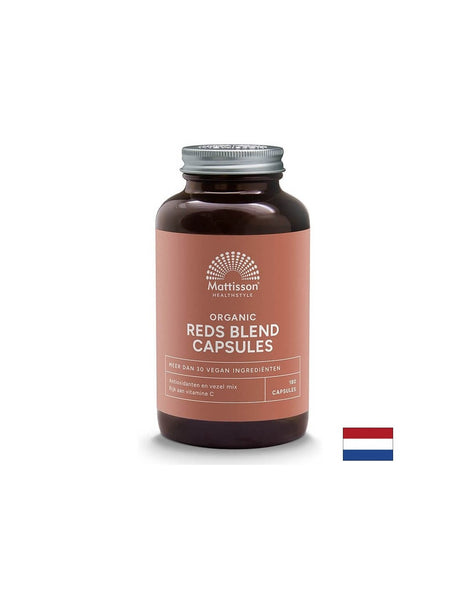 Антиоксиданта формула от червени плодове и зеленчуци органик, 180 капсули Mattisson Healthstyle - Feel You