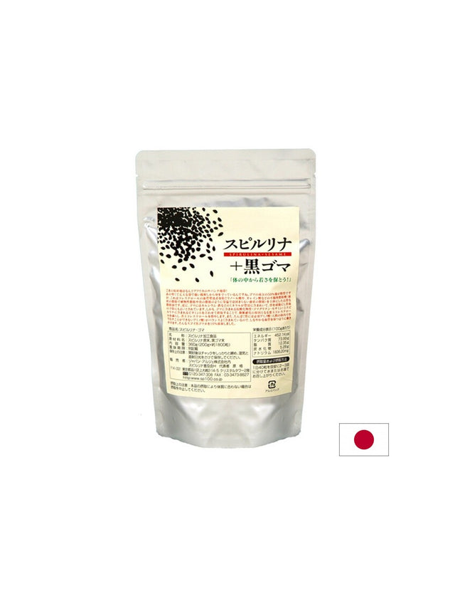 Японска Спирулина + Черен сусам – Поддържа костите и сърдечно-съдовото здраве, 1800 таблетки - Feel You