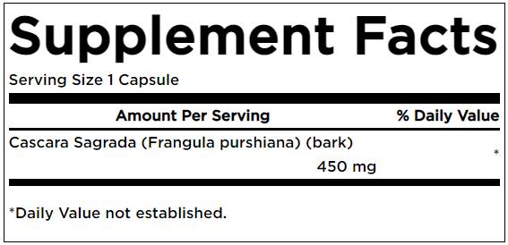 Cascara Sagrada 450 mg 100 капсули - Feel You