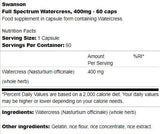 Full Spectrum Watercress 400 mg 60 капсули - Feel You