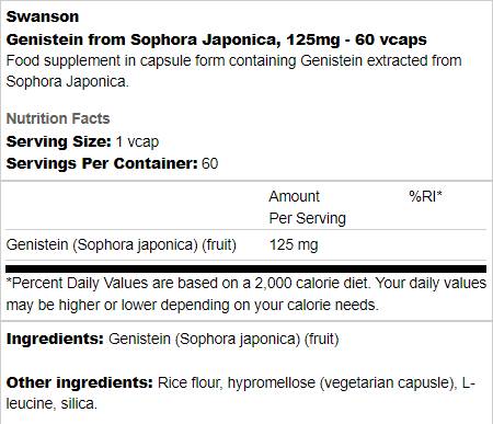 Genistein from Sophora Japonica 125 mg 60 капсули - Feel You
