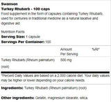 Turkey Rhubarb 500 mg 100 капсули - Feel You