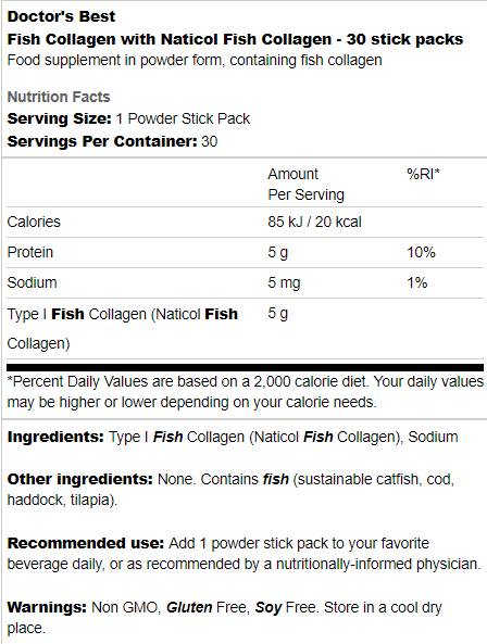 BEST Fish Collagen | With Naticol - 30 Пакета - Feel You
