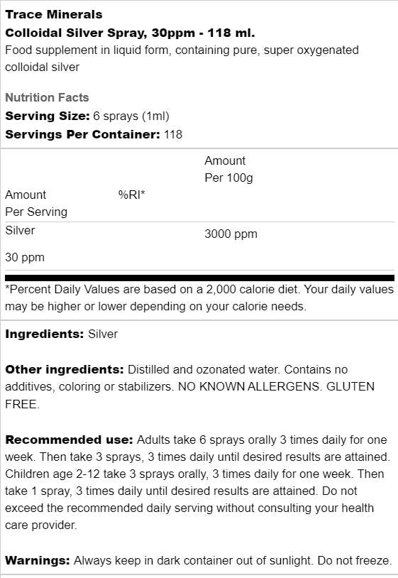 Colloidal Silver Spray | 30ppm - 118 мл - Feel You