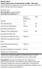 Vegan Glucosamine & Chondroitin & MSM - 120 капсули - Feel You