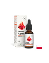 Подобрява плътността на костите - Витамин К2 (МК7), 30 ml капки Aura Herbals - Feel You